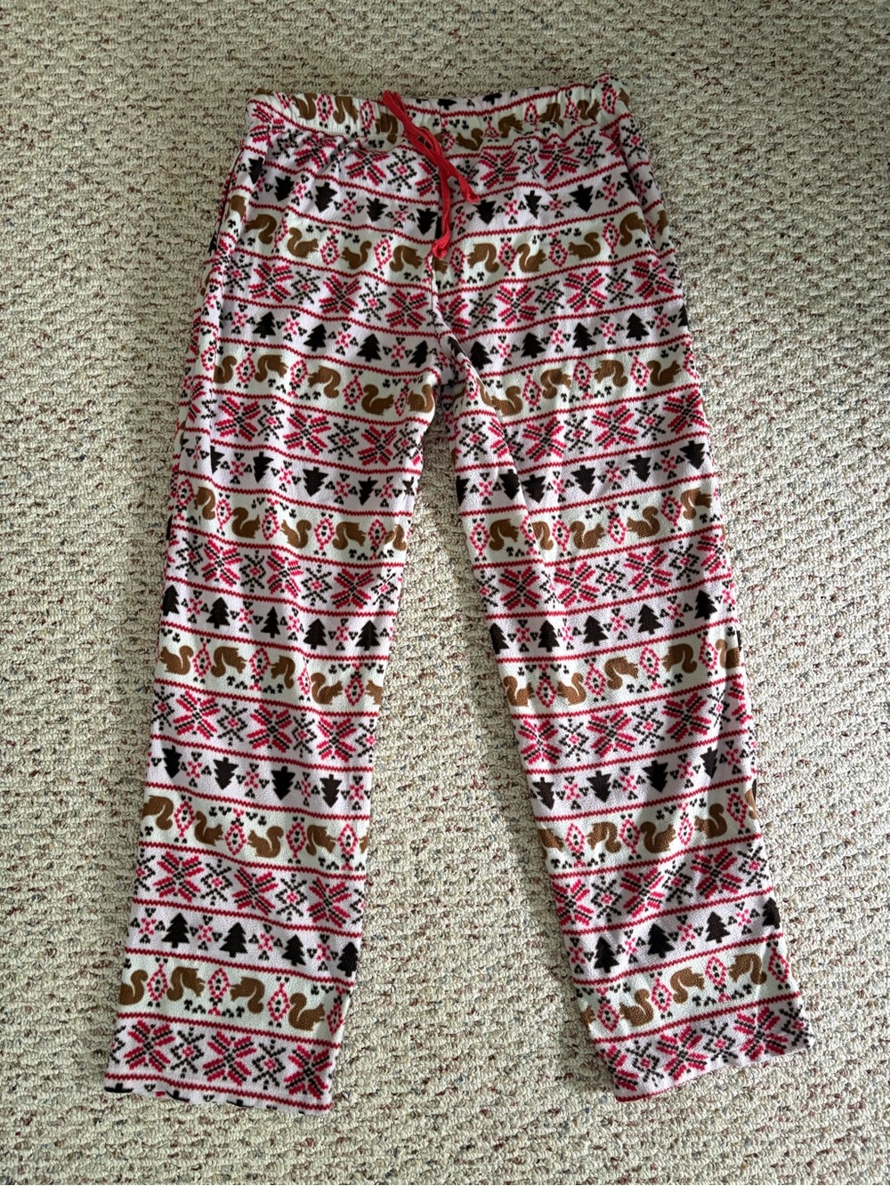 Cuddl Duds Holiday Squirrel Lounge Pants